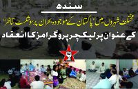 سندھ: مختلف شہروں میں ”پاکستان کے موجودہ بحران پر سوشلسٹ تناظر“ کے عنوان پر لیکچر پروگرامز کا انعقاد